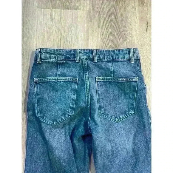 Zara Denim Blue Jeans, Raw Hem, size 2 - Picture 5 of 7